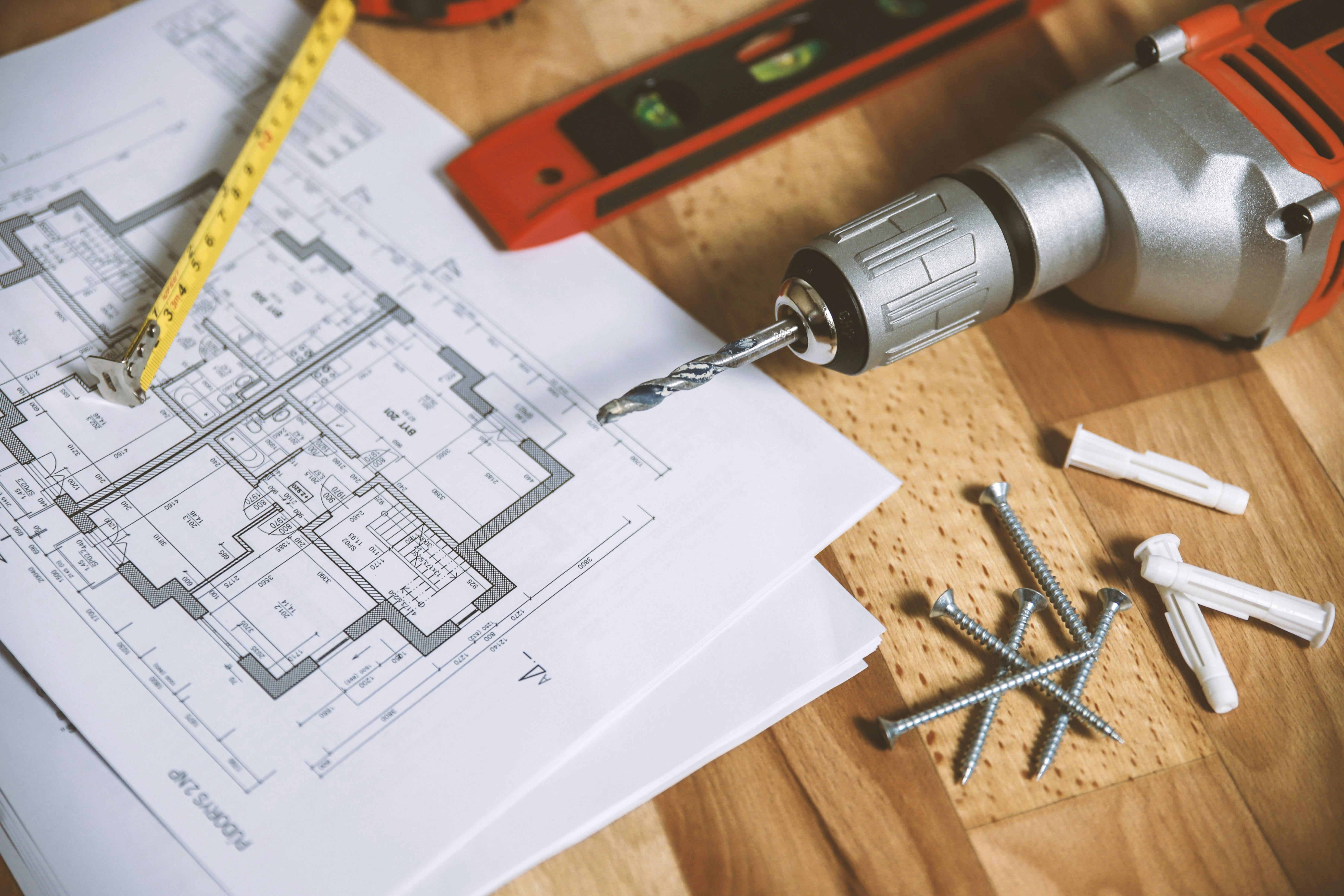 Construction Blueprints and Tools
